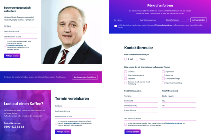 Call to action Komponenten von proceo.de